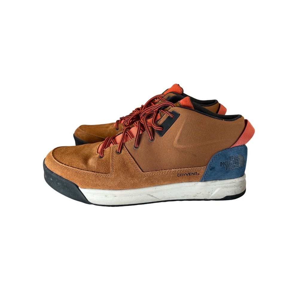 The North Face Larimer Mid Waterproof Boots Brown Blue NF0A5G29 Mens 10.5 - Picture 3 of 9